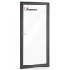 Алюминиевое окно из теплого профиля Framex FT 72 глухое 2000*1500 мм антацит