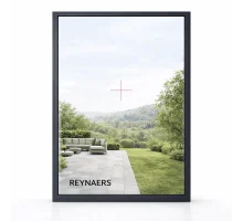 Алюминиевое окно Reynaers CS 77 с теплоизоляцией глухое 1500*2700 мм антрацит RAL 7016