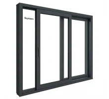 Алюмінієва паралельно розсувна система Reynaers CS 77 з теплоізоляцією 1700*2500 мм антрацит RAL 7016