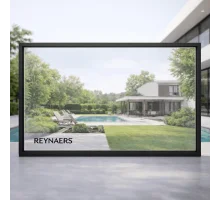 Алюмінієве вікно Reynaers MasterLine 8 HI+ з підвищеною теплоізоляцією глухе 3000*2000 мм чорний матовий RAL 9005