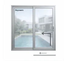 Алюминиевая подъемно-раздвижная система Reynaers MasterPatio с теплоизоляцией 3000*2300 мм анодированный алюминий