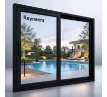 Алюминиевая подъемно-раздвижная система Reynaers MasterPatio с теплоизоляцией 2000*2000 мм черный матовый RAL 9005
