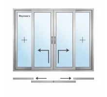 Алюминиевая подъемно-раздвижная система Reynaers MasterPatio с теплоизоляцией 3200*1800 мм анодированный алюминий