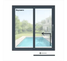 Алюминиевая подъемно-раздвижная система Reynaers MasterPatio с теплоизоляцией 2000*2500 мм антрацит RAL 7016