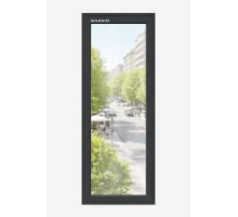 Алюминиевое окно Schuco AWS 50.NI без теплоизоляции глухое 600*1800 мм антрацит RAL 7016