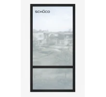 Алюмінієве вікно Schuco AWS 75.SI + з підвищеною теплоізоляцією панорамне глухе 1200*2400 мм чорний матовий RAL 9005
