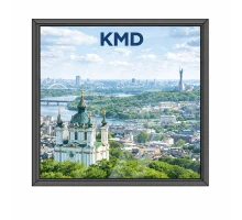 Алюминиевое окно из термоизолированного профиля KMD.78 глухое 1700*1400 мм антрацит