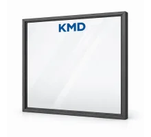 Алюминиевое окно из термоизолированного профиля KMD.78 глухое 2000*1500 мм антрацит