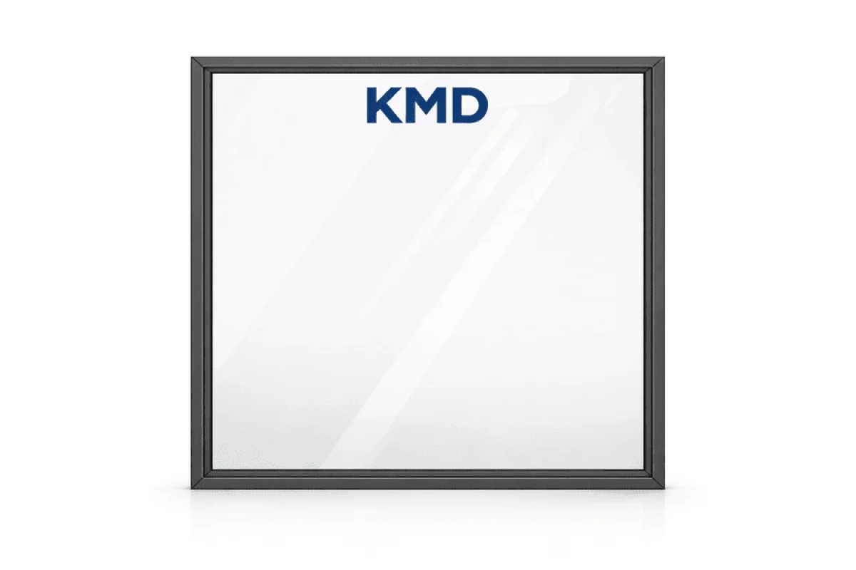Алюминиевое окно из термоизолированного профиля KMD.78 глухое 1100*1300 мм антрацит