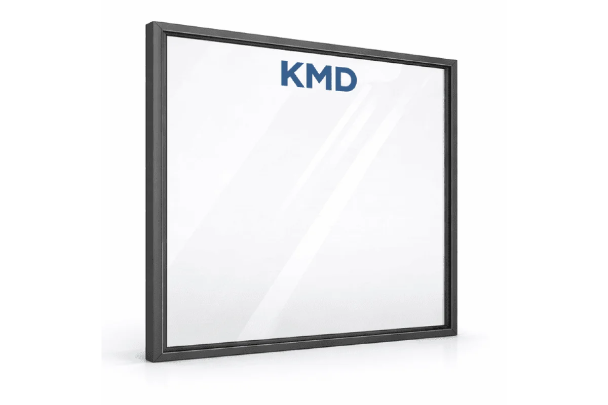 Алюмінієве вікно з термоізольованого профілю KMD.78 глухе 1800*1340 мм антрацит