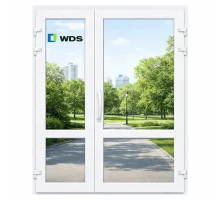 Металопластикові двері WDS 7S полуторні з поворотно-відкидною створкою 1400 x 2200 мм