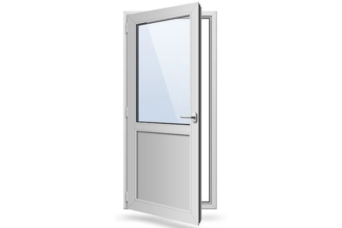 Металлопластиковые двери REHAU EURO 60 поворотно-откидные 700 x 2100 мм