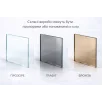 Навес на каркасе Invisio Crystal Guard стекло триплекс графит 1900*1400 мм черный