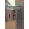 Навес на держателях Invisio Aura Glass стекло каленное бронза 1800*1100 мм черный