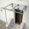 Навес на каркасе Invisio Crystal Guard стекло триплекс графит 1900*1400 мм черный