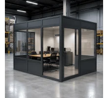 Металлопластиковый тамбур REHAU 3000*2400 мм антрацит