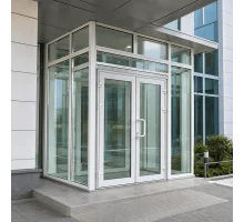 Металлопластиковый тамбур REHAU 4300*2700 мм белый