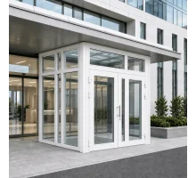 Металлопластиковый тамбур REHAU 3400*2700 мм белый