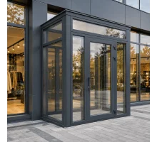 Металлопластиковый тамбур REHAU 3400*2500 мм антрацит