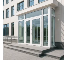 Металлопластиковый тамбур REHAU 4200*2700 мм белый