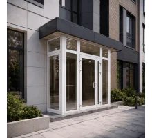 Металопластиковий тамбур REHAU 2200*2600 мм білий