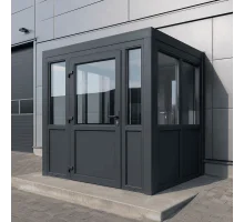 Металлопластиковый тамбур REHAU 3800*2500 мм антрацит