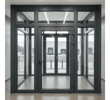 Тамбур металлопластиковый внутренний  REHAU 3300*2500  мм антрацит
