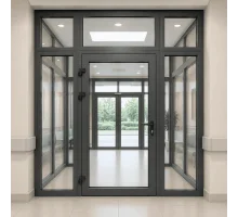 Тамбур металлопластиковый внутренний  REHAU 3600*2500  мм антрацит