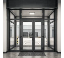 Тамбур металлопластиковый внутренний  REHAU 3900*2500  мм антрацит