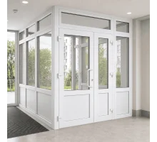 Тамбур металопластиковий внутрішній  REHAU 4200*2500 мм білий