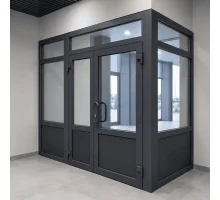 Внутрішній металопластиковий тамбур REHAU 3600*2700 мм антрацит