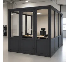 Металлопластиковый тамбур REHAU 3400*2400 мм антрацит