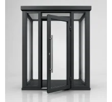 Металлопластиковый тамбур REHAU 2200*2400 мм антрацит