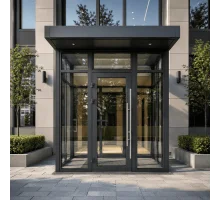 Тамбур из металлопластикового профиля WDS 3000*2300 мм антрацит
