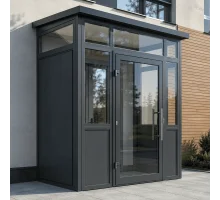 Алюминиевый входной тамбур ALULIGHT 4000×2300 мм антрацит