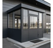 Алюмінієвий вхідний тамбур ALULIGHT 2500*2200 мм антрацит