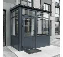 Алюмінієвий вхідний тамбур ALULIGHT 3000*2400 мм антрацит