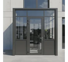 Алюминиевый входной тамбур ALULIGHT 2200*2400 мм антрацит