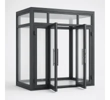Тамбур алюминиевый для помещений ALULIGHT 3400*2500 мм антрацит