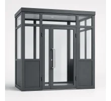 Алюмінієвий тамбур внутрішній ALULIGH 3500*2500 мм антрацит