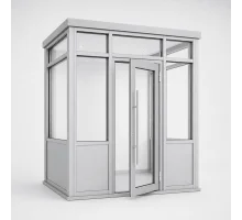Тамбур алюминиевый для помещений ALULIGHT 4800*2600 мм анодированный алюминий