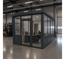 Металлопластиковый тамбур REHAU 3500*2400 мм антрацит