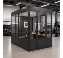 Металлопластиковый тамбур REHAU 3900*2400 мм антрацит