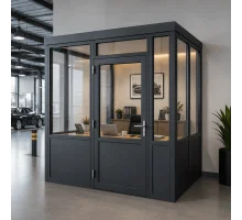 Тамбур алюминиевый для помещений ALULIGHT 4300*2600 мм антрацит