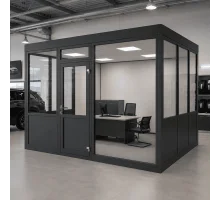Металлопластиковый тамбур REHAU 3800*2400 мм антрацит