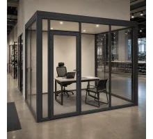 Металлопластиковый тамбур REHAU 3400*2500 мм антрацит