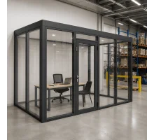 Металлопластиковый тамбур REHAU 3500*2500 мм антрацит