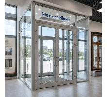 Тамбур алюминиевый внутренний ALULIGHT 3700*2700 мм анодированный алюминий