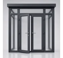Тамбур металлопластиковый внутренний  REHAU 4500*2600 мм антрацит