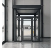 Теплый ПВХ-тамбур с одностворчатыми дверями WDS 2700*2200 мм антрацит